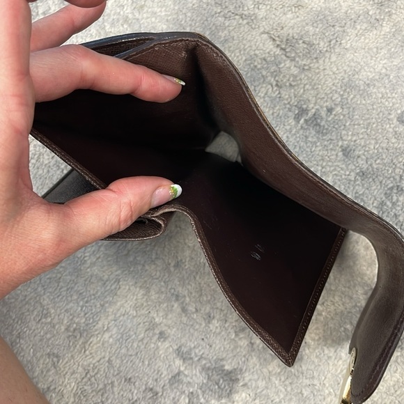 Rare Louis Vuitton Damier Ebene Joey Wallet Press Lock Compact Check - Picture 11 of 17